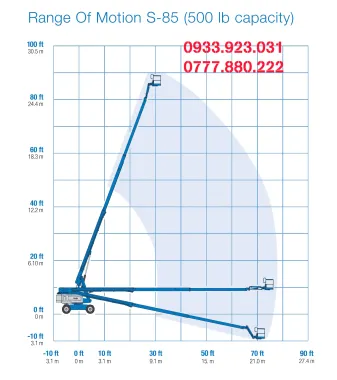 Bán xe nâng người cao 28 mét Genie S85