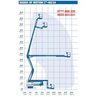 Bán xe nâng người 20 mét Genie Z60/34RT