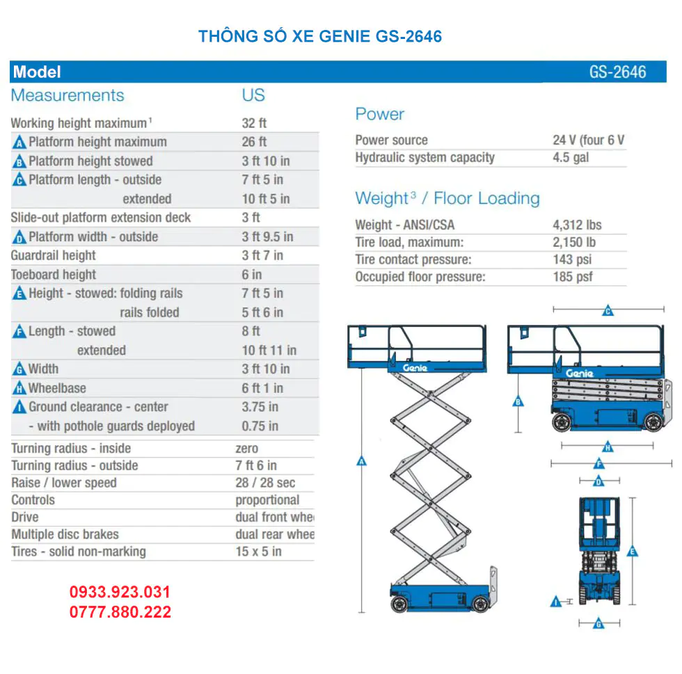 Thông số kỹ thuật GS-2646